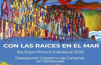 La obra pictórica de Macu Rodríguez engalana la Delegación del Gobierno Canario en Caracas