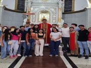 Misa de despedida del padre Jorge Rojas como vicario parroquial de Nuestra Señora de Regla en Tovar